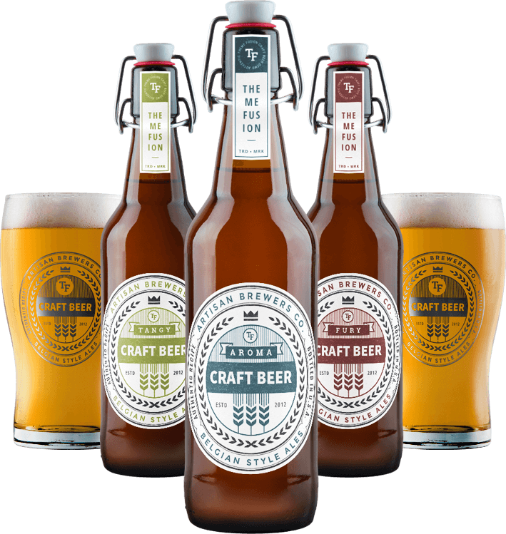 Beer Bottles and Glasses
