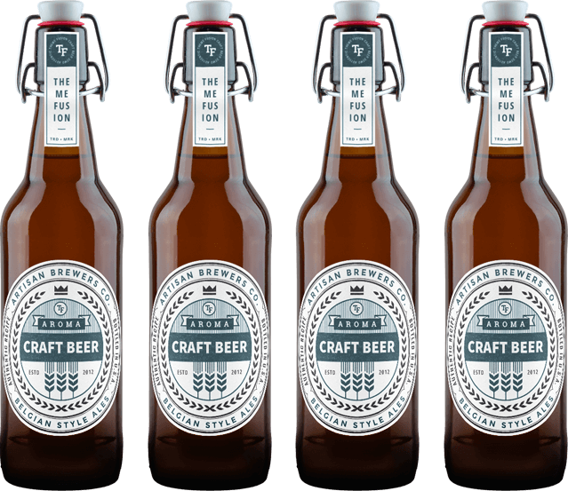 Blue Beer Bottle