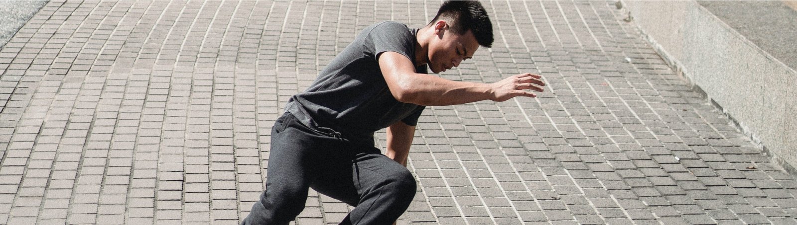 Man Dancing on Sidewalk Man Dancing on Sidewalk