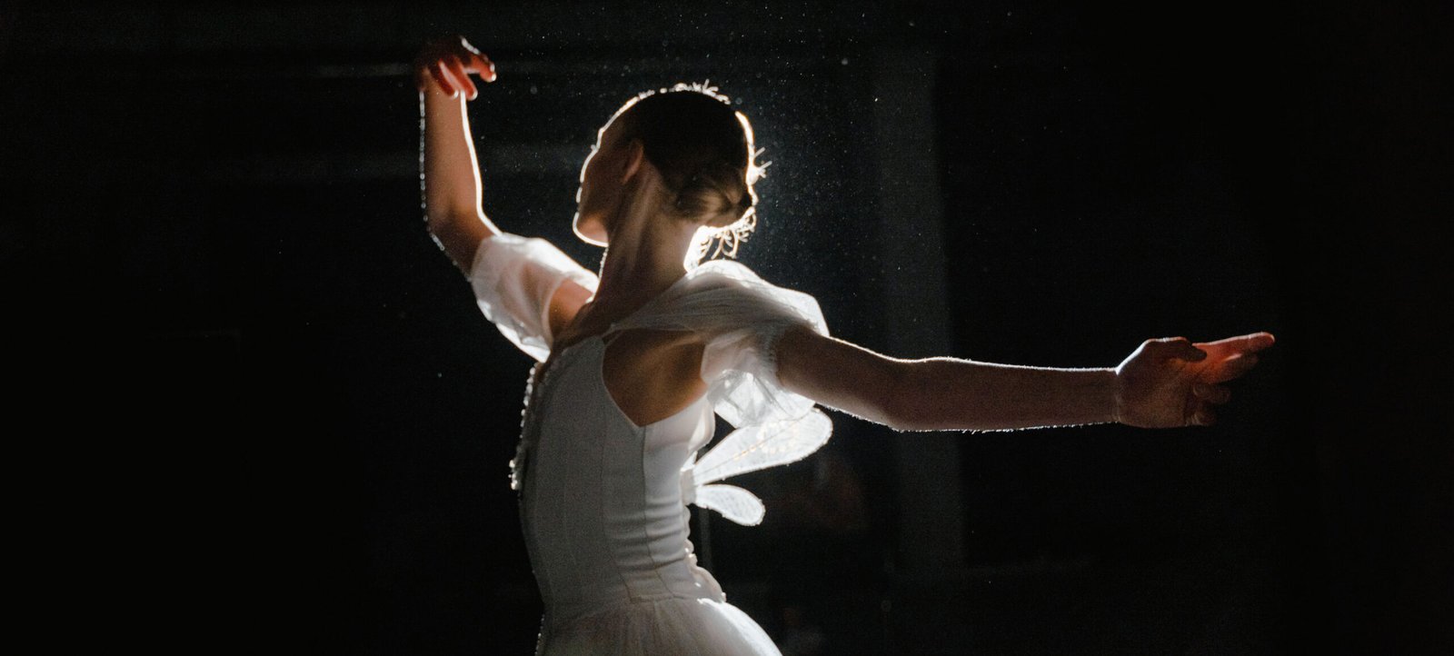 Woman Doing Ballet Wearing White